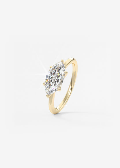 Oval Solitaire With Raised Basket Gallery Lab Grown Diamond Engagement Ring