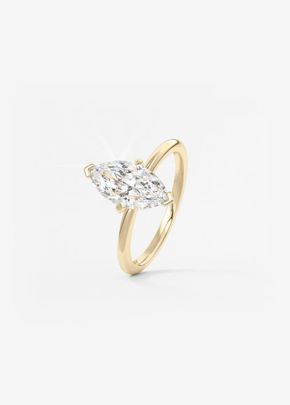 Oval Solitaire With Raised Basket Gallery Lab Grown Diamond Engagement Ring