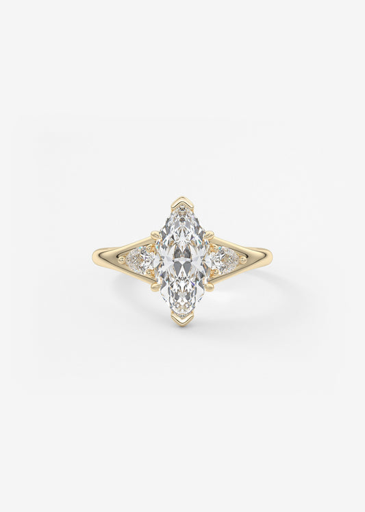 Oval Solitaire With Raised Basket Gallery Lab Grown Diamond Engagement Ring