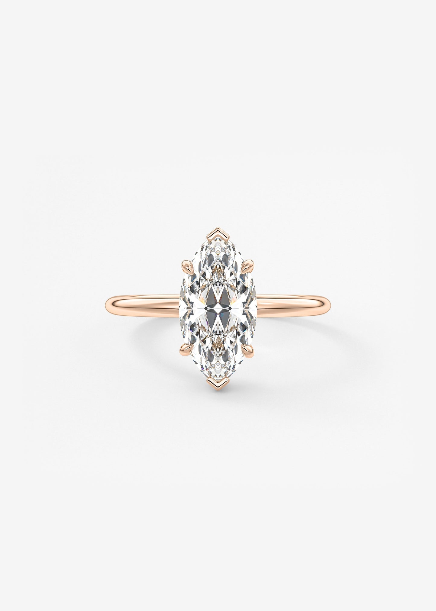 Oval Solitaire With Raised Basket Gallery Lab Grown Diamond Engagement Ring