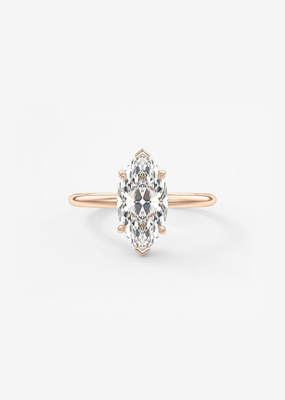Oval Solitaire With Raised Basket Gallery Lab Grown Diamond Engagement Ring