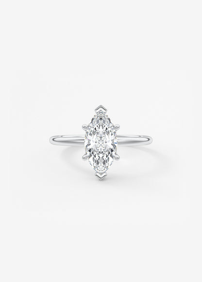 Oval Solitaire With Raised Basket Gallery Lab Grown Diamond Engagement Ring