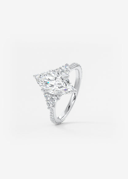 Oval Solitaire With Raised Basket Gallery Lab Grown Diamond Engagement Ring