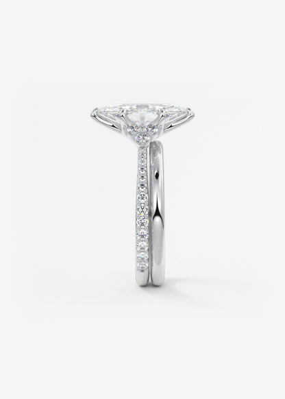 Oval Solitaire With Raised Basket Gallery Lab Grown Diamond Engagement Ring