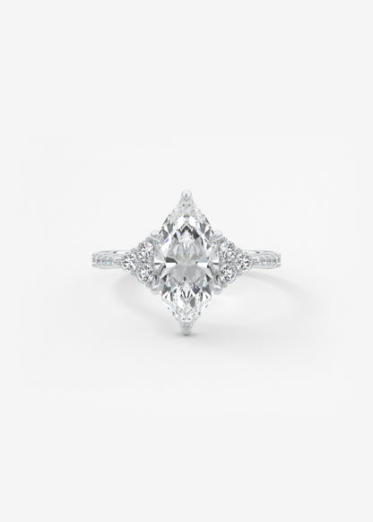 Oval Solitaire With Raised Basket Gallery Lab Grown Diamond Engagement Ring