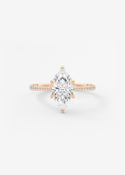 Oval Solitaire With Raised Basket Gallery Lab Grown Diamond Engagement Ring