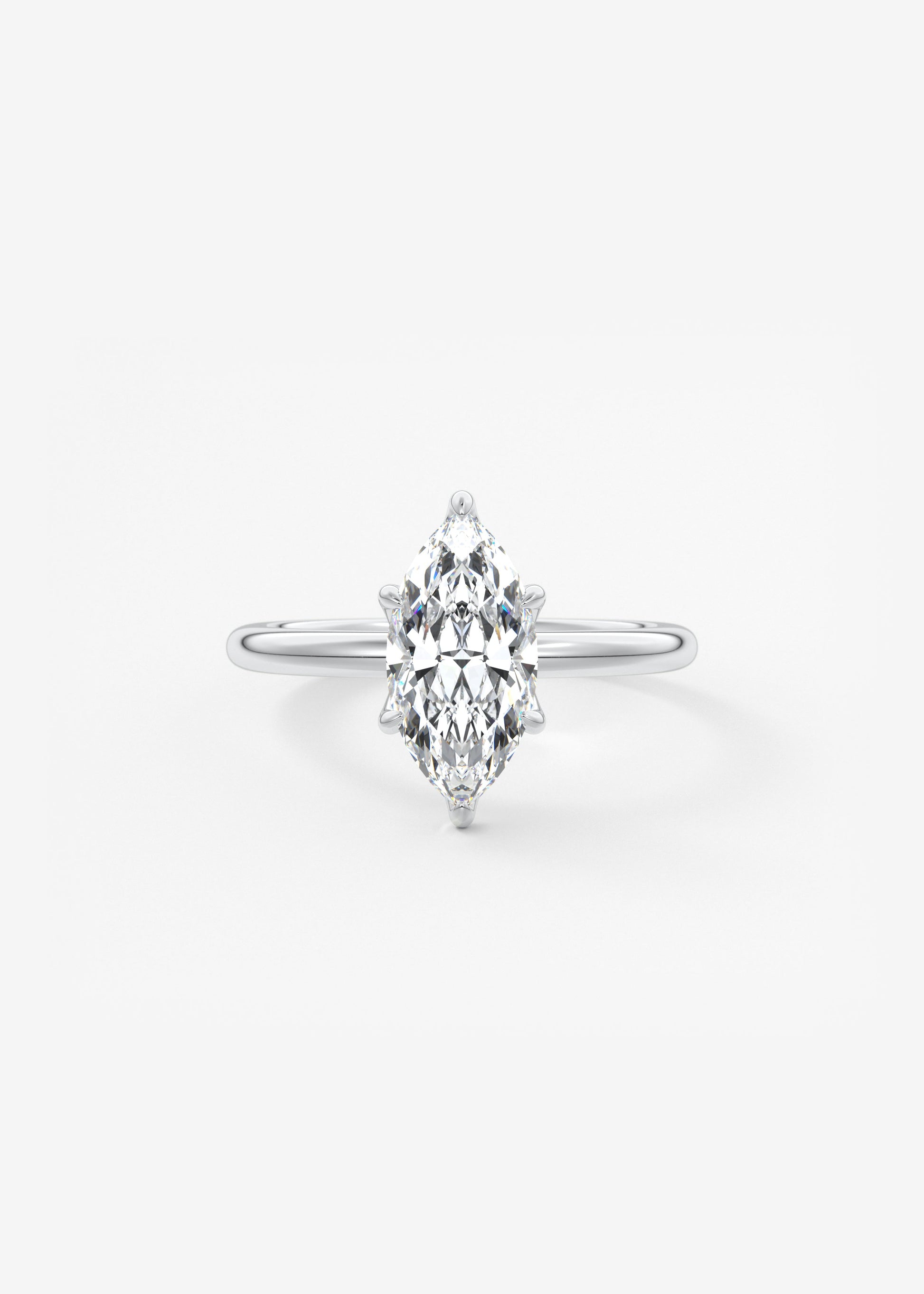 Oval Solitaire With Raised Basket Gallery Lab Grown Diamond Engagement Ring