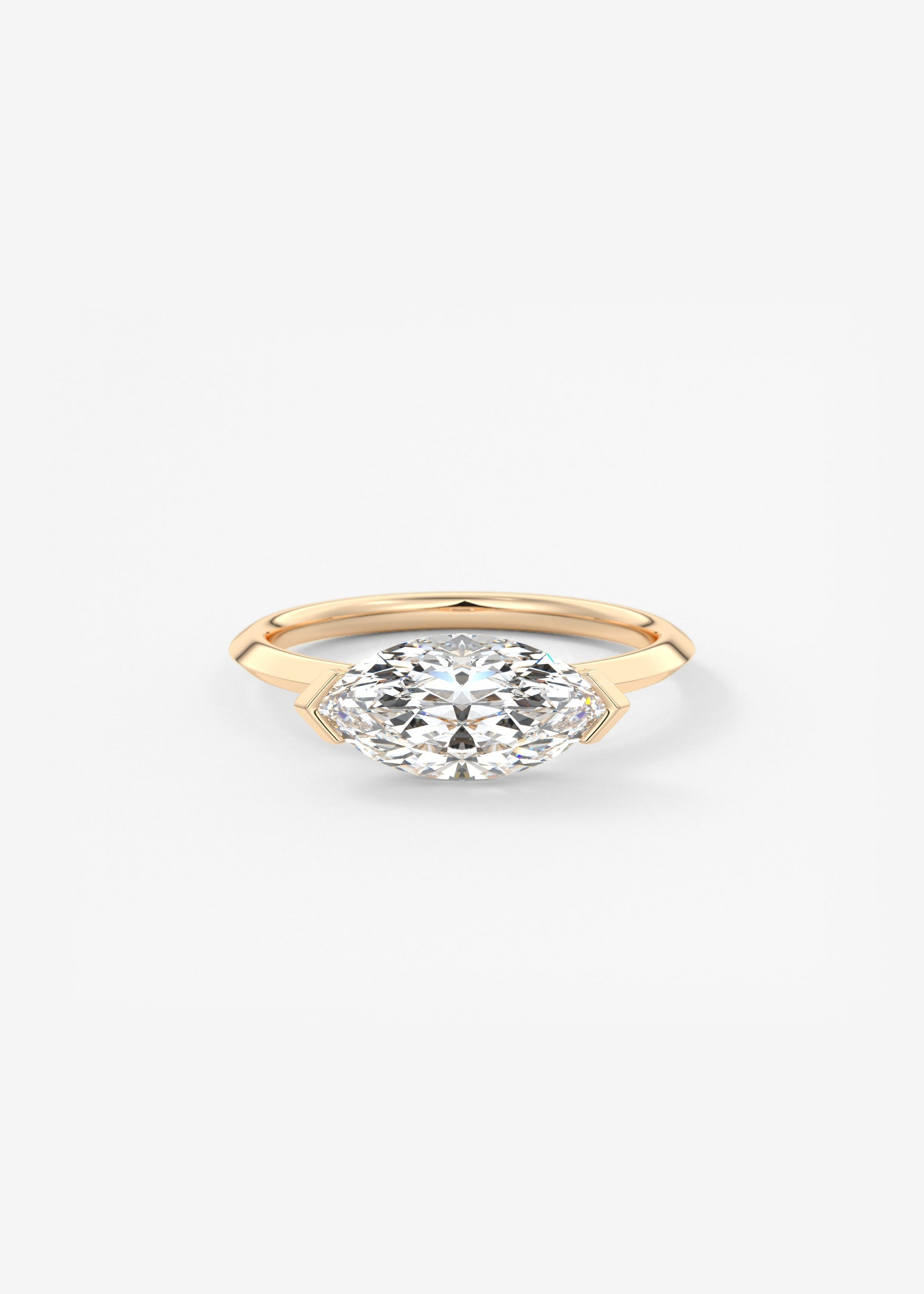 Oval Solitaire With Raised Basket Gallery Lab Grown Diamond Engagement Ring