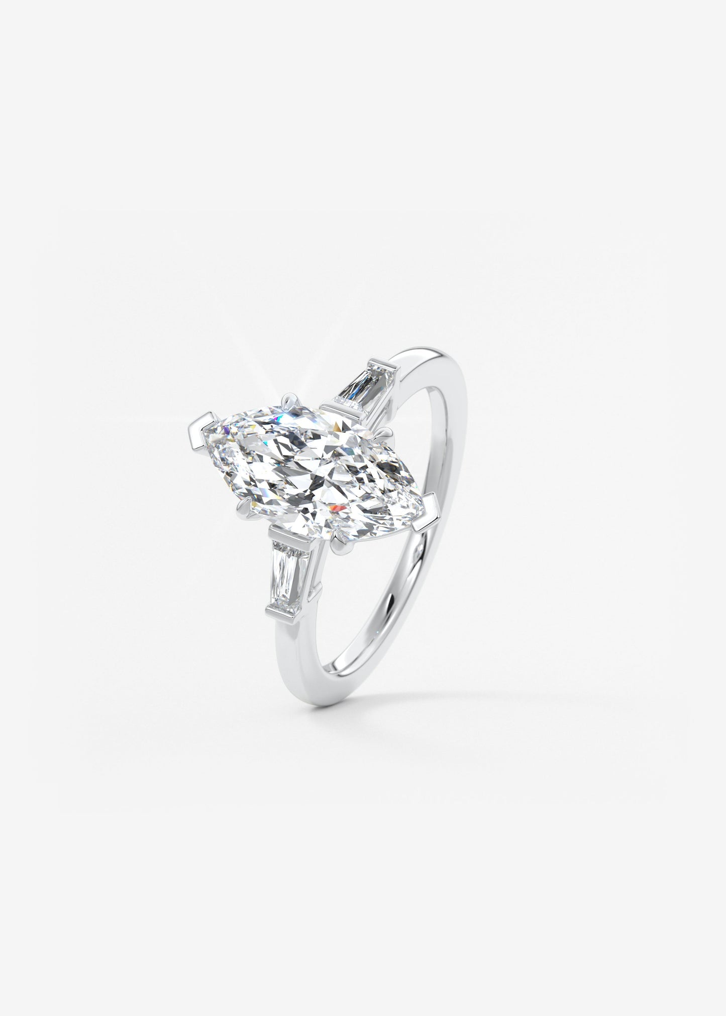 Oval Solitaire With Raised Basket Gallery Lab Grown Diamond Engagement Ring