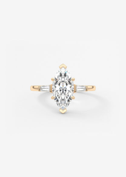 Oval Solitaire With Raised Basket Gallery Lab Grown Diamond Engagement Ring