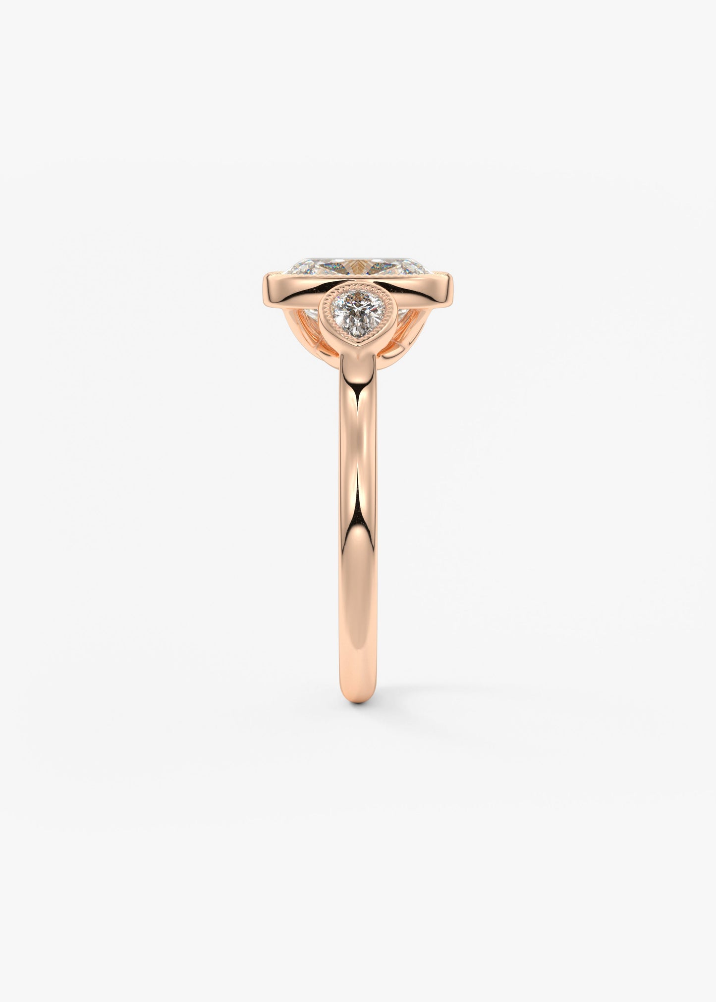 Oval Solitaire With Raised Basket Gallery Lab Grown Diamond Engagement Ring
