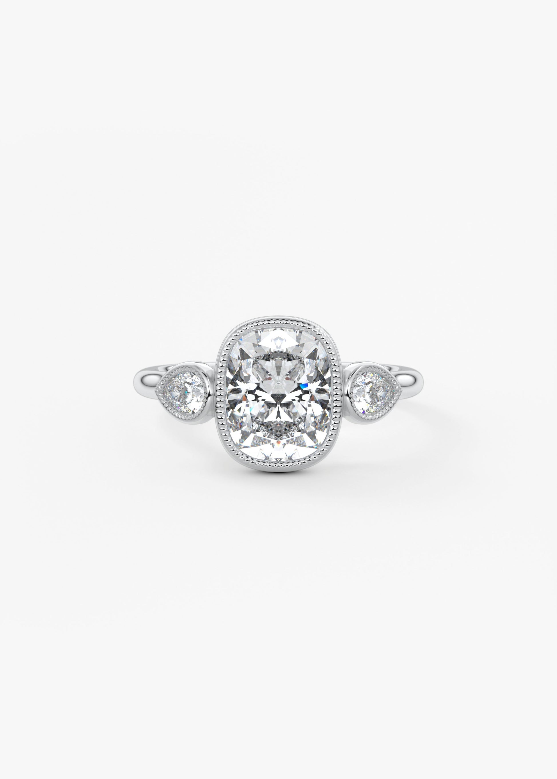 Oval Solitaire With Raised Basket Gallery Lab Grown Diamond Engagement Ring