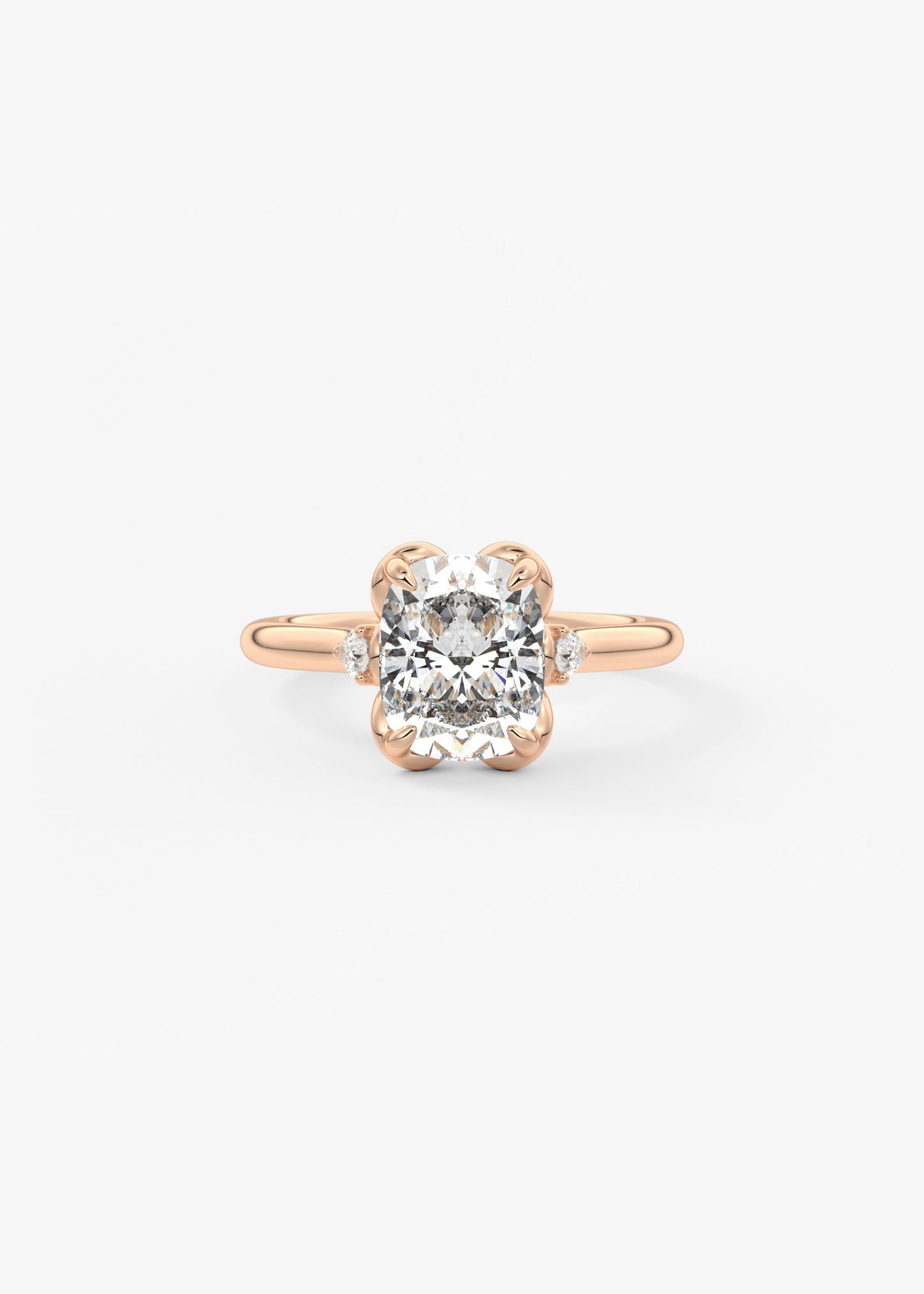 Oval Solitaire With Raised Basket Gallery Lab Grown Diamond Engagement Ring