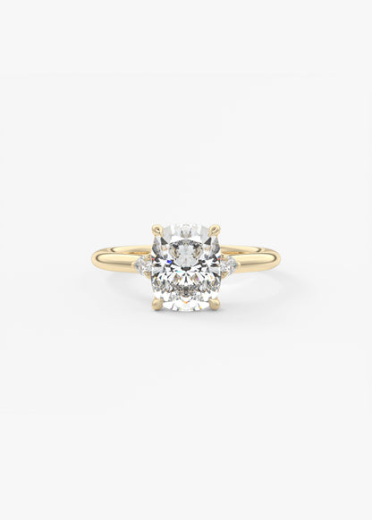 Oval Solitaire With Raised Basket Gallery Lab Grown Diamond Engagement Ring