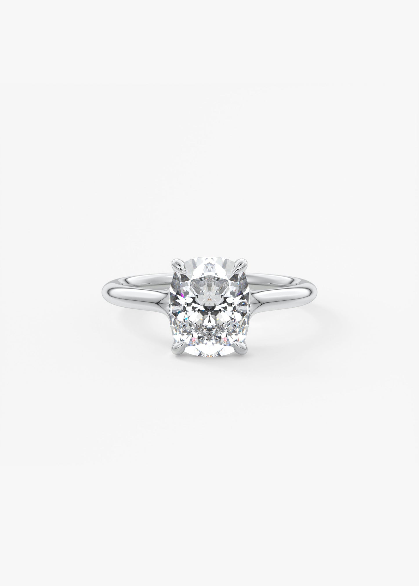 Oval Solitaire With Raised Basket Gallery Lab Grown Diamond Engagement Ring