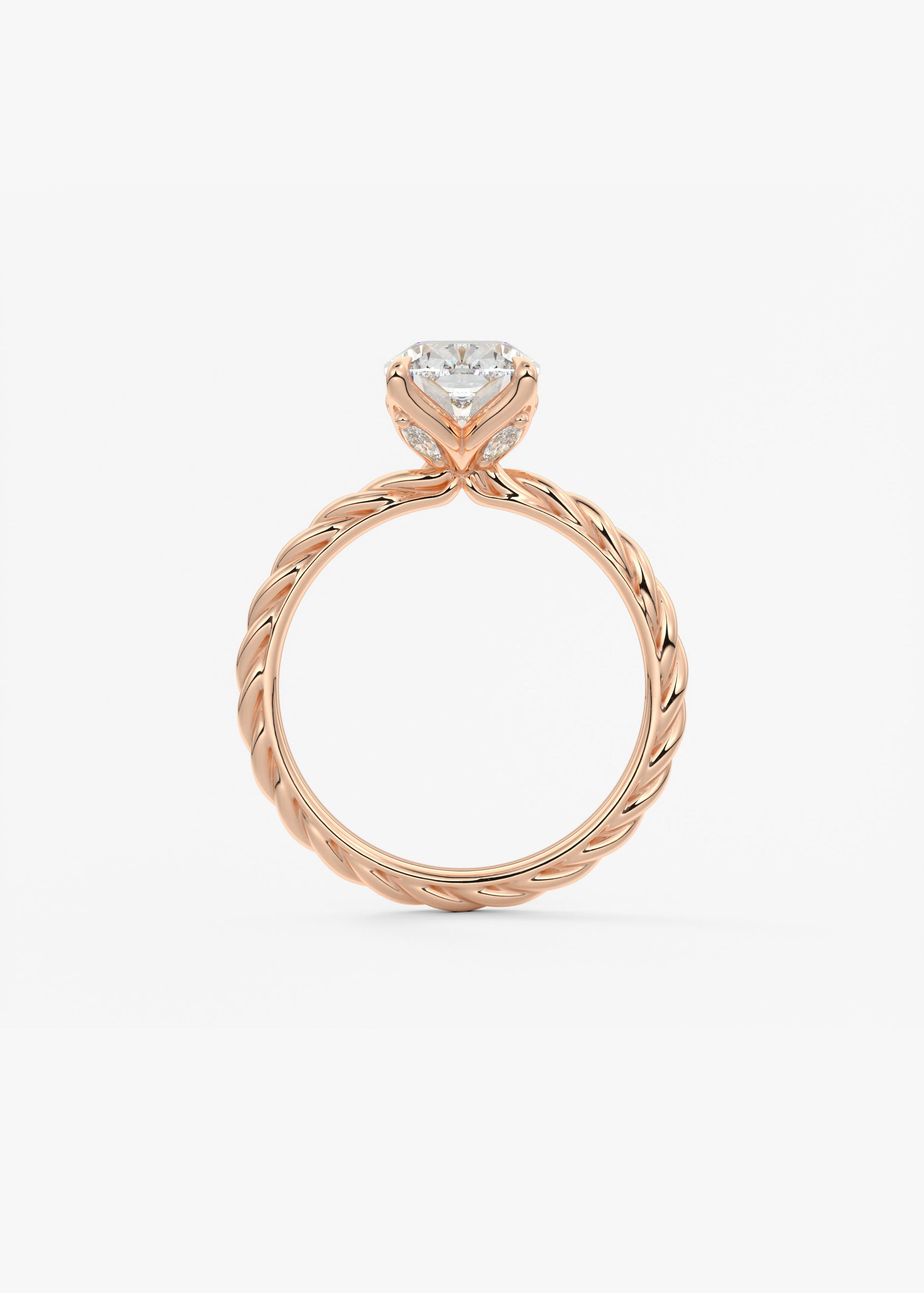 Oval Solitaire With Raised Basket Gallery Lab Grown Diamond Engagement Ring