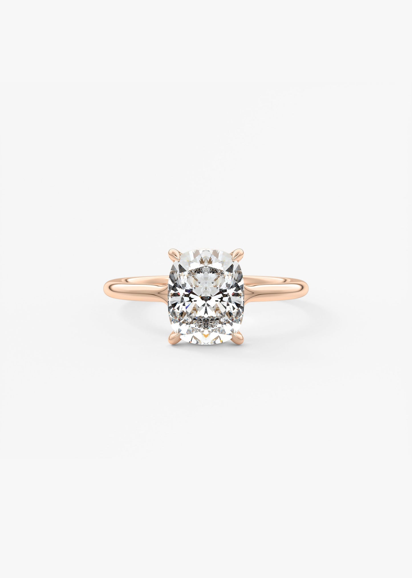 Oval Solitaire With Raised Basket Gallery Lab Grown Diamond Engagement Ring