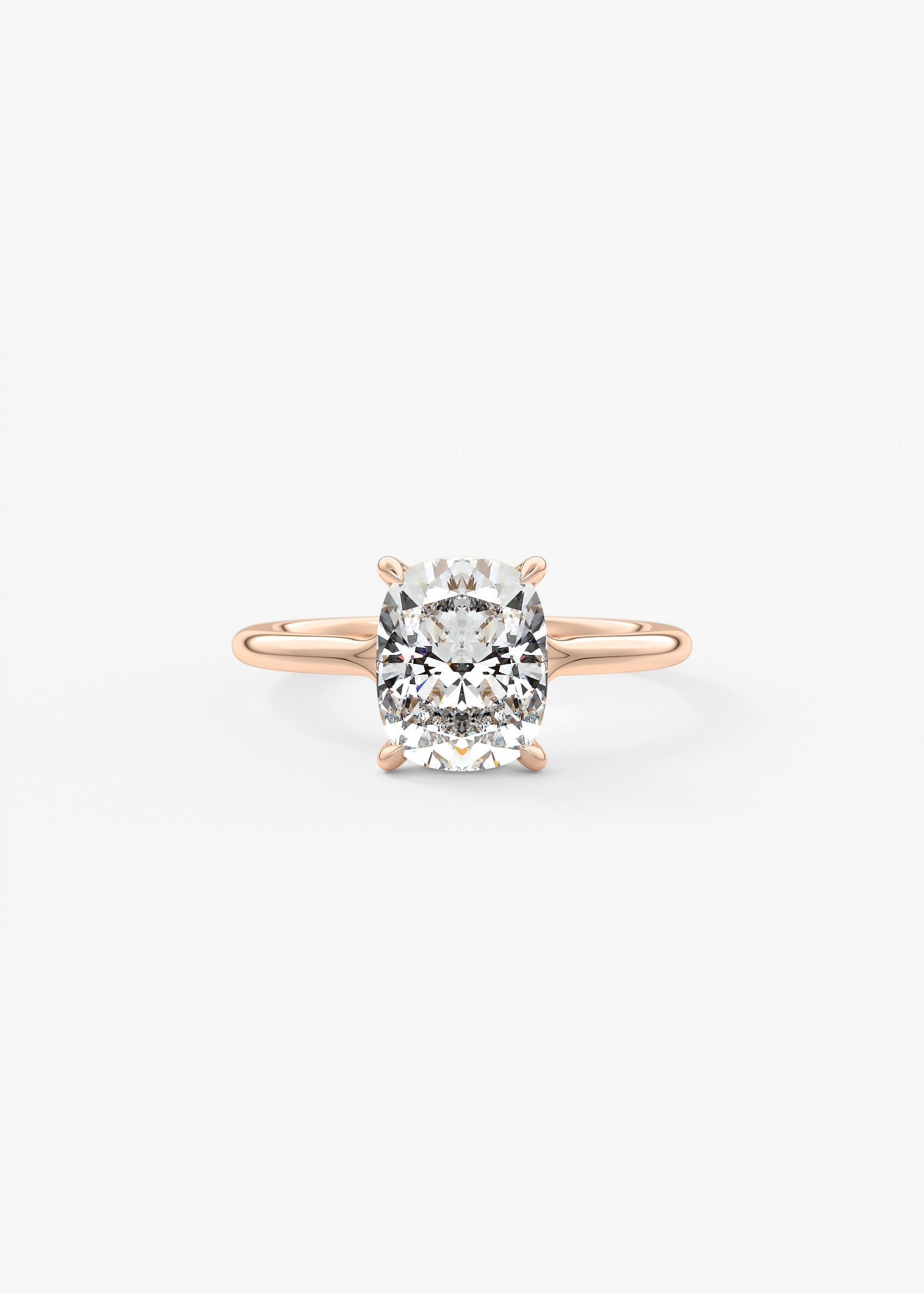 Oval Solitaire With Raised Basket Gallery Lab Grown Diamond Engagement Ring