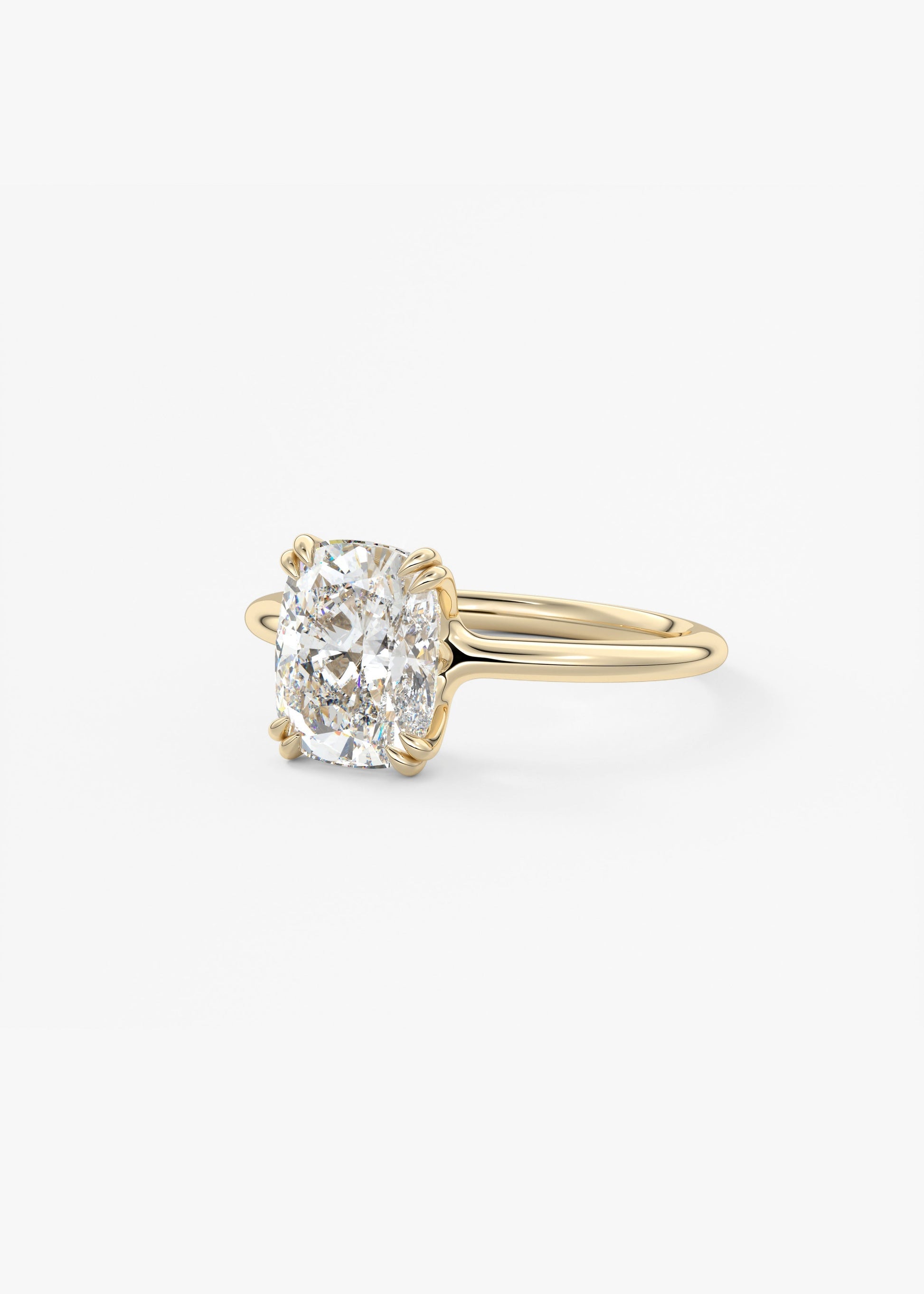 Oval Solitaire With Raised Basket Gallery Lab Grown Diamond Engagement Ring