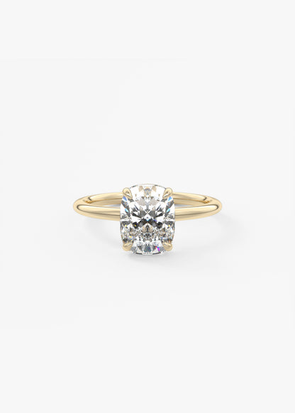 Oval Solitaire With Raised Basket Gallery Lab Grown Diamond Engagement Ring
