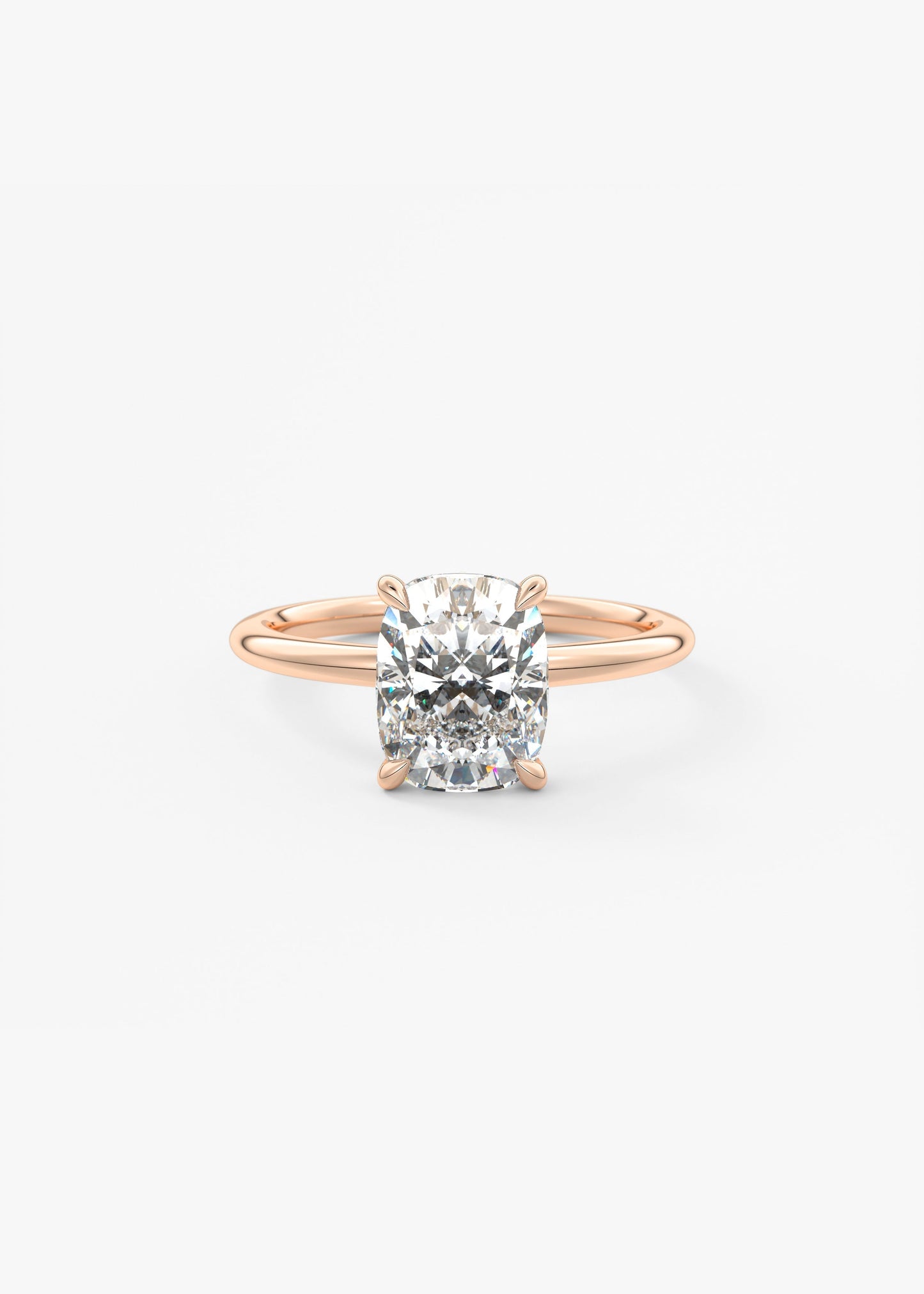 Oval Solitaire With Raised Basket Gallery Lab Grown Diamond Engagement Ring