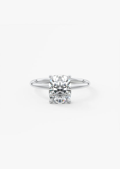Oval Solitaire With Raised Basket Gallery Lab Grown Diamond Engagement Ring