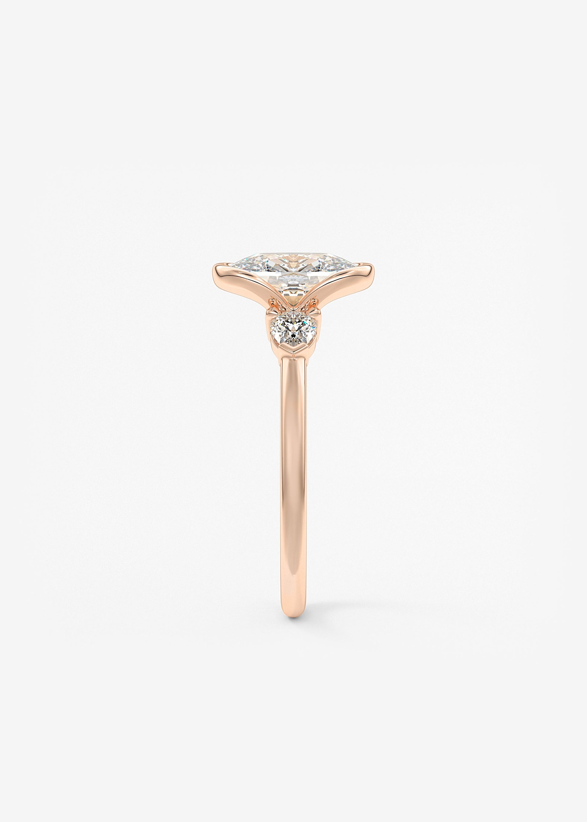 Oval Solitaire With Raised Basket Gallery Lab Grown Diamond Engagement Ring