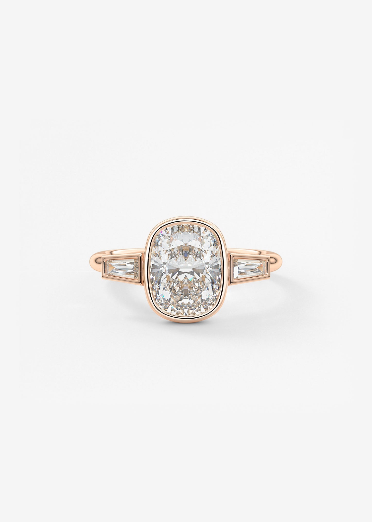 Oval Solitaire With Raised Basket Gallery Lab Grown Diamond Engagement Ring