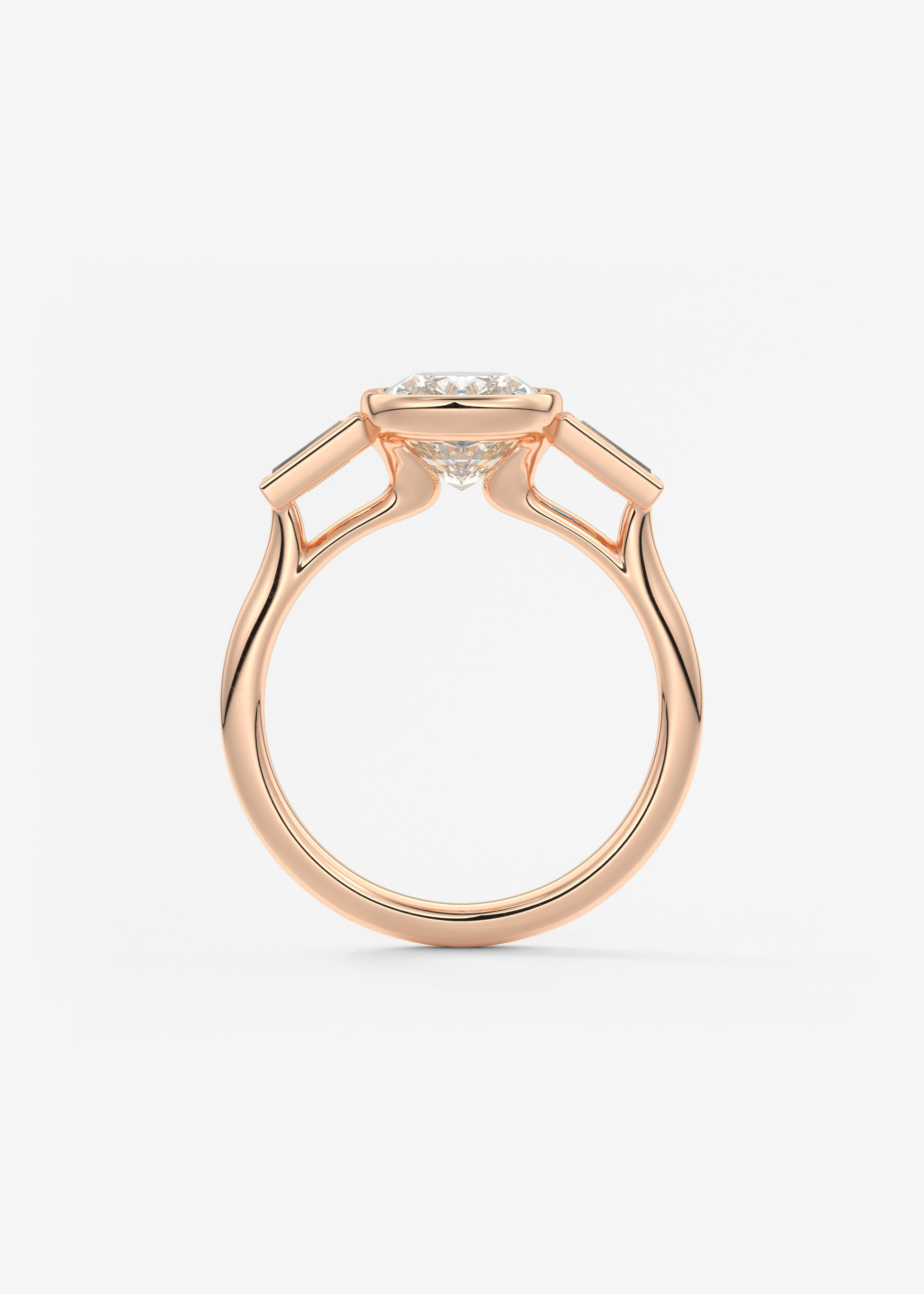 Oval Solitaire With Raised Basket Gallery Lab Grown Diamond Engagement Ring