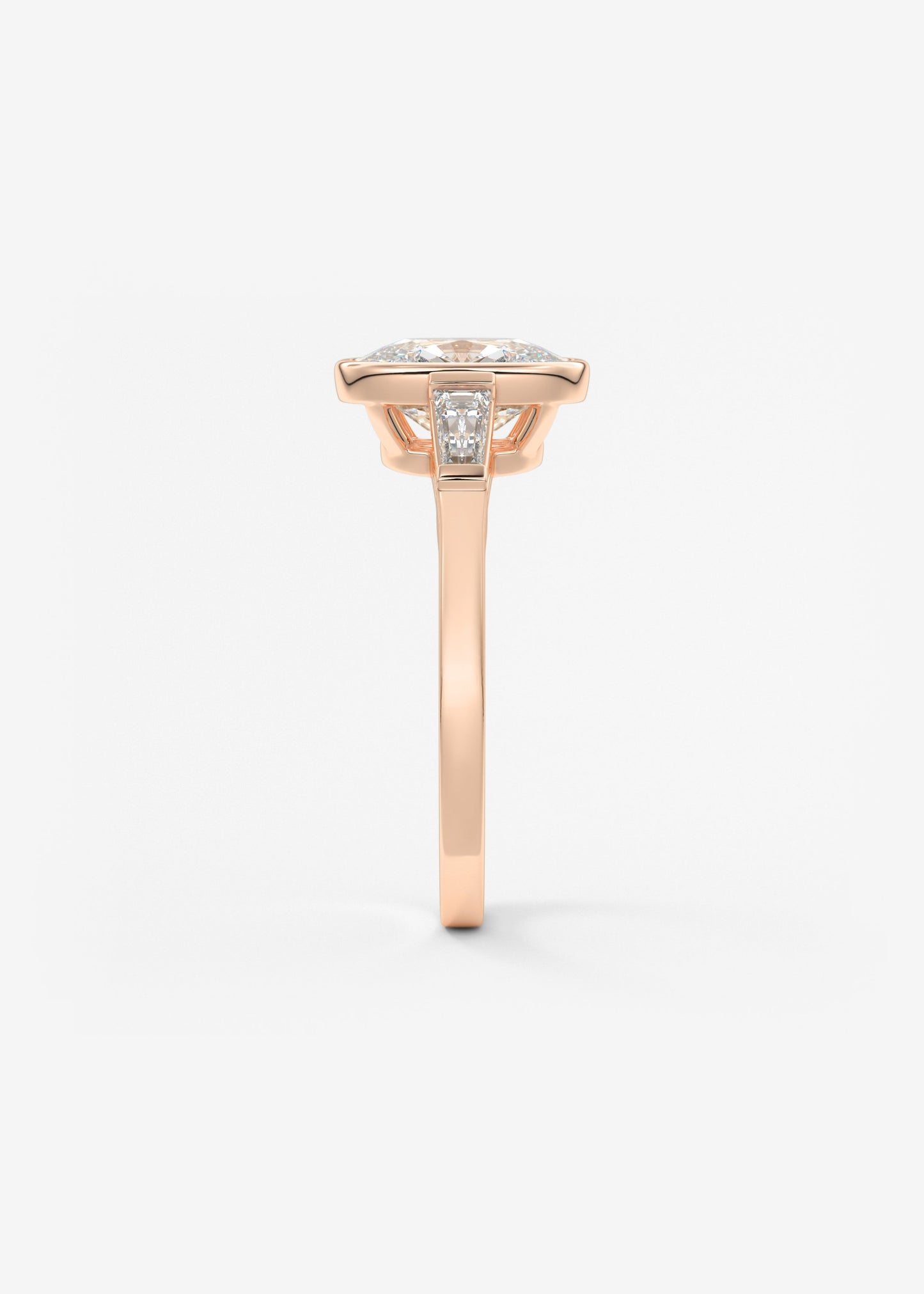 Oval Solitaire With Raised Basket Gallery Lab Grown Diamond Engagement Ring