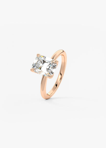 Oval Solitaire With Raised Basket Gallery Lab Grown Diamond Engagement Ring