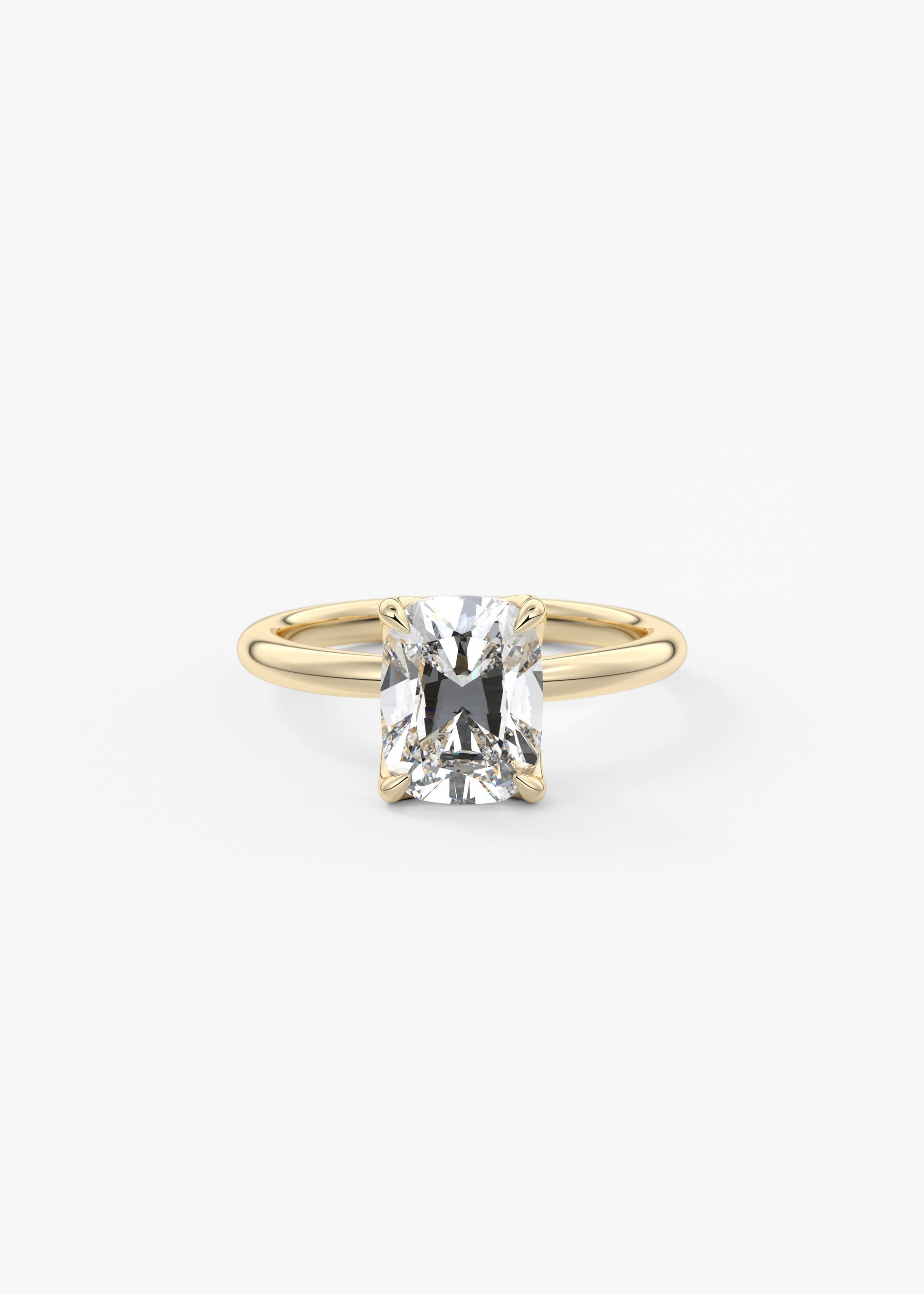 Oval Solitaire With Raised Basket Gallery Lab Grown Diamond Engagement Ring