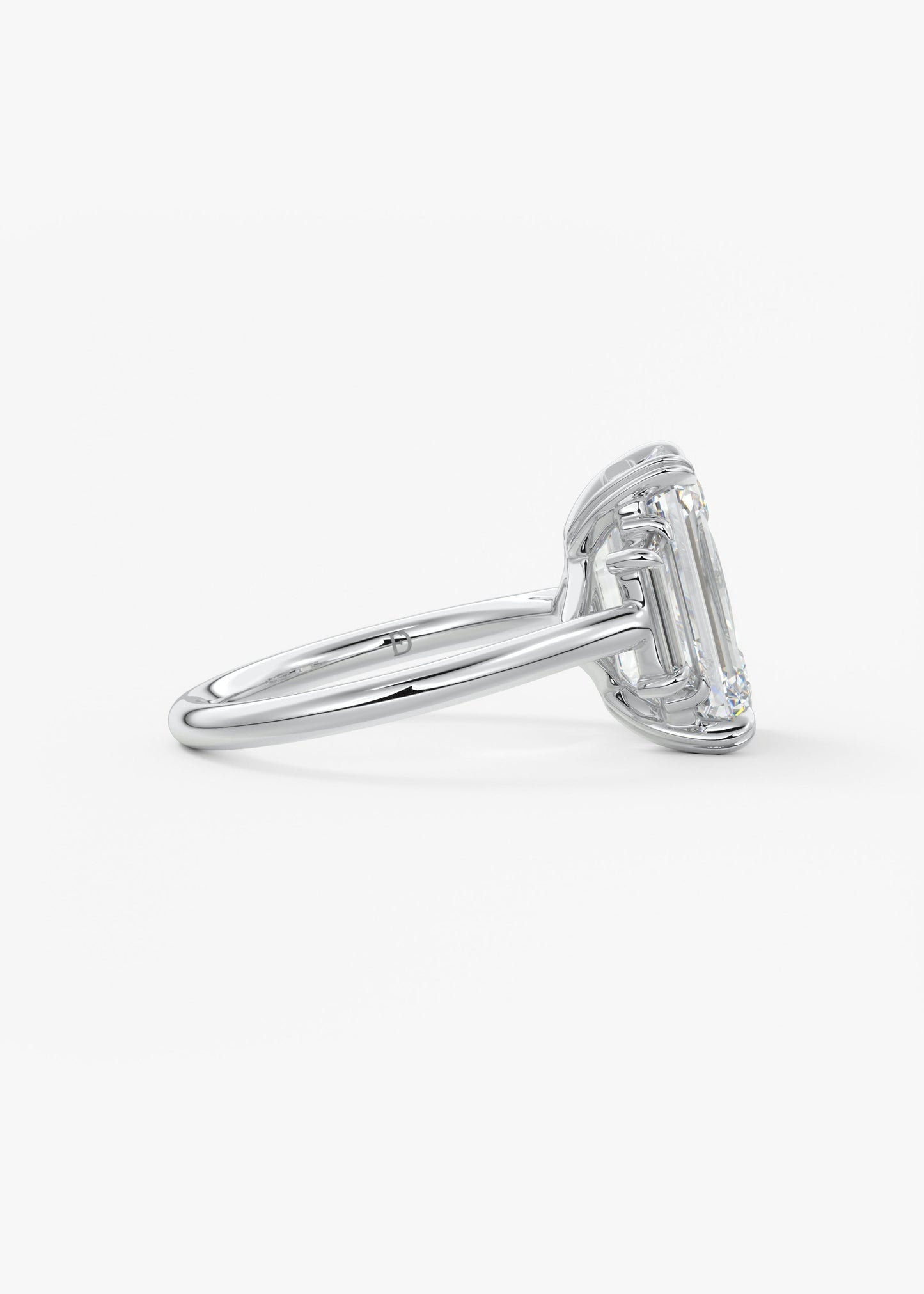 Oval Solitaire With Raised Basket Gallery Lab Grown Diamond Engagement Ring