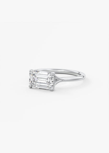 Oval Solitaire With Raised Basket Gallery Lab Grown Diamond Engagement Ring