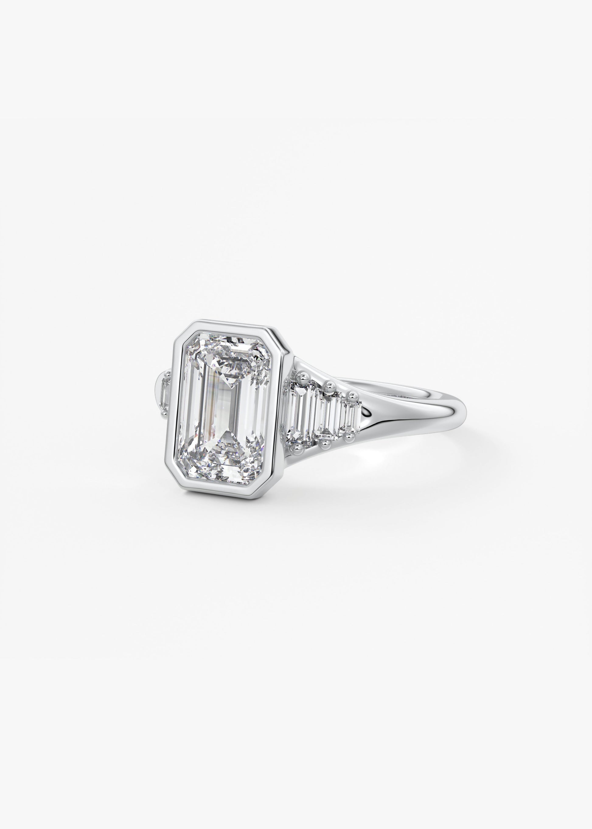Oval Solitaire With Raised Basket Gallery Lab Grown Diamond Engagement Ring