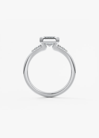 Oval Solitaire With Raised Basket Gallery Lab Grown Diamond Engagement Ring