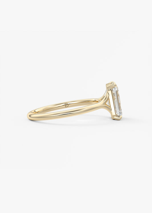 Oval Solitaire With Raised Basket Gallery Lab Grown Diamond Engagement Ring