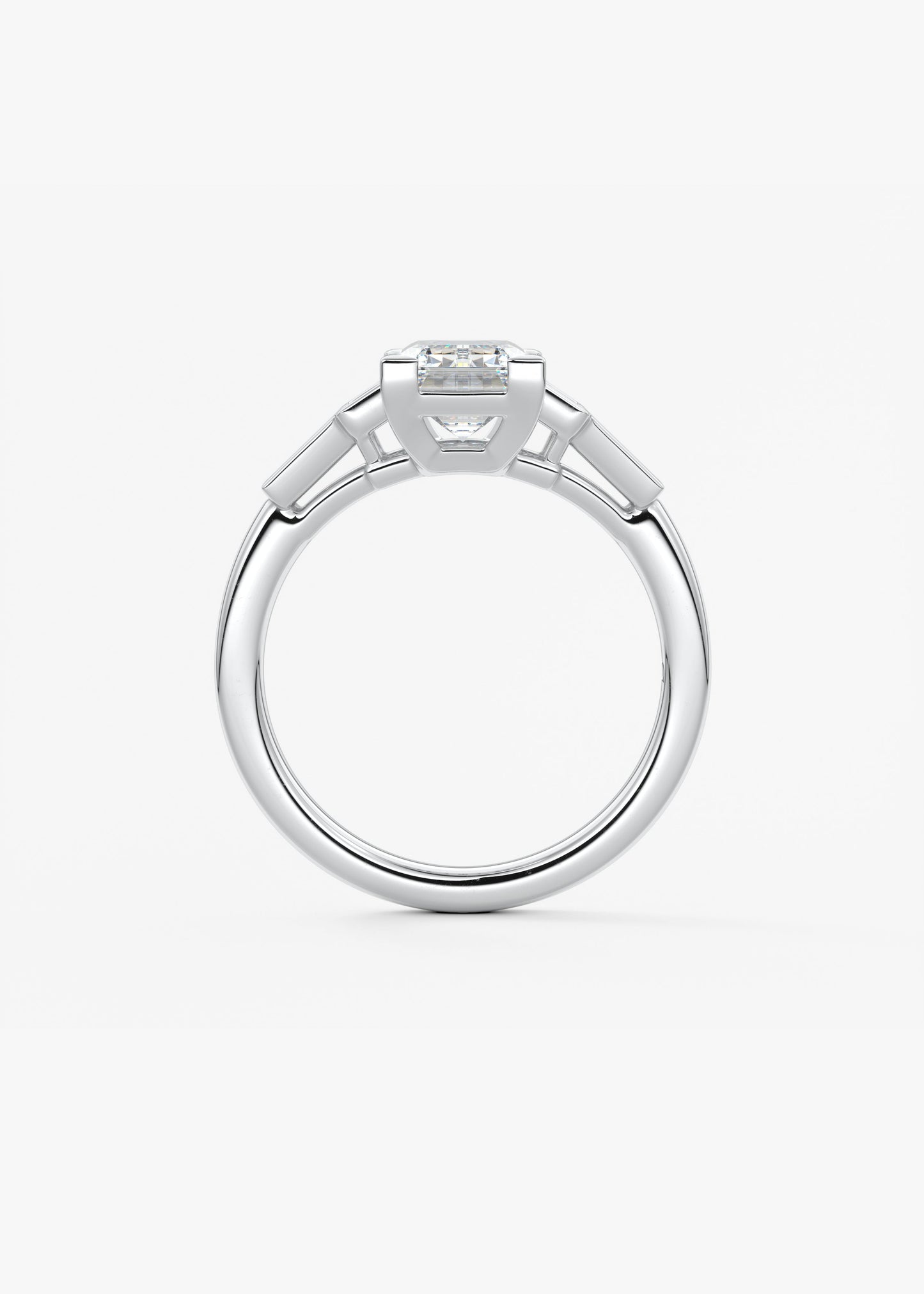 Oval Solitaire With Raised Basket Gallery Lab Grown Diamond Engagement Ring