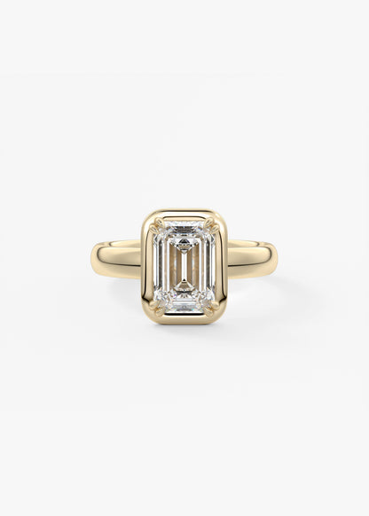 Oval Solitaire With Raised Basket Gallery Lab Grown Diamond Engagement Ring