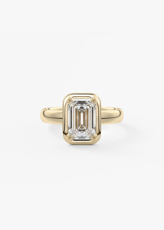 Oval Solitaire With Raised Basket Gallery Lab Grown Diamond Engagement Ring