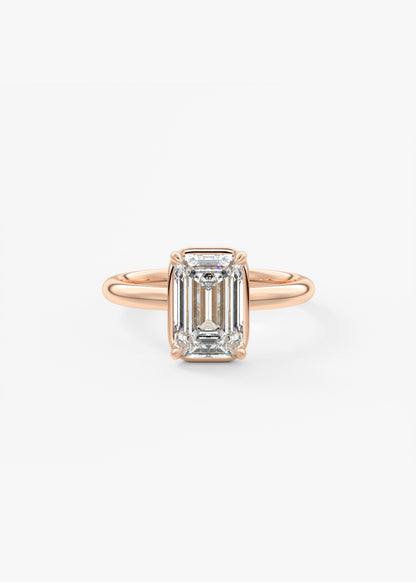 Oval Solitaire With Raised Basket Gallery Lab Grown Diamond Engagement Ring