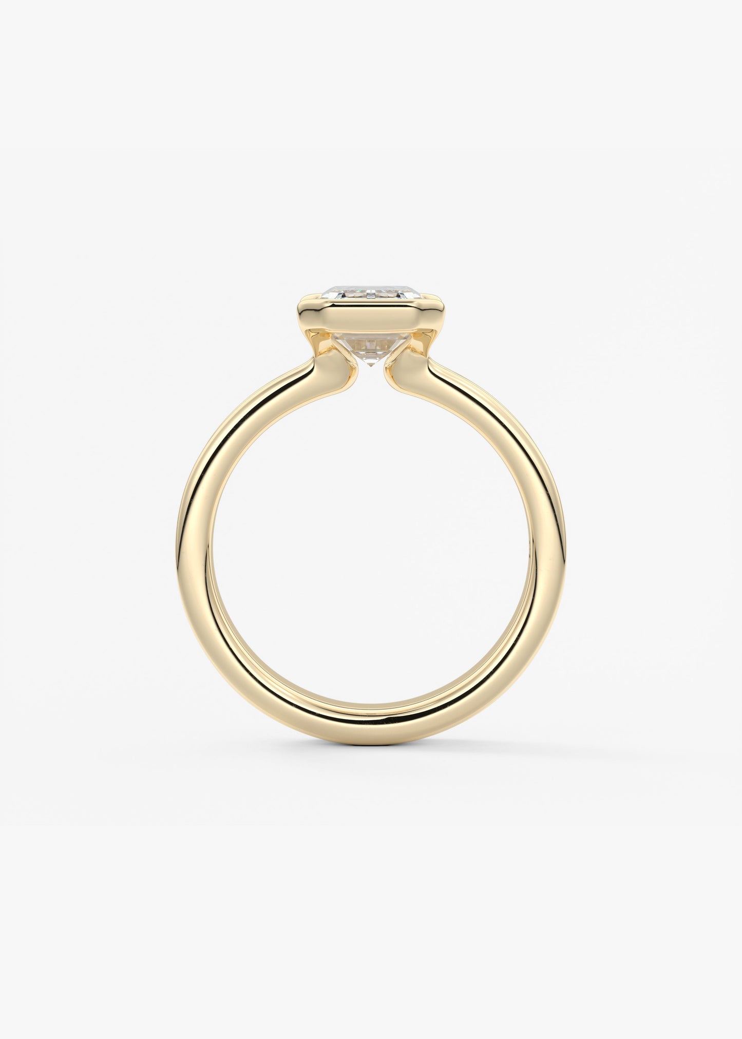 Oval Solitaire With Raised Basket Gallery Lab Grown Diamond Engagement Ring