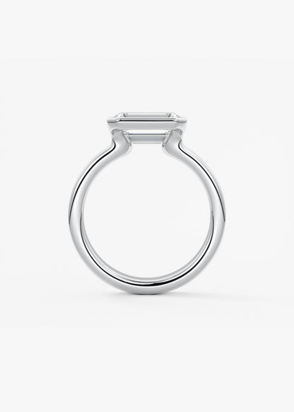 Oval Solitaire With Raised Basket Gallery Lab Grown Diamond Engagement Ring