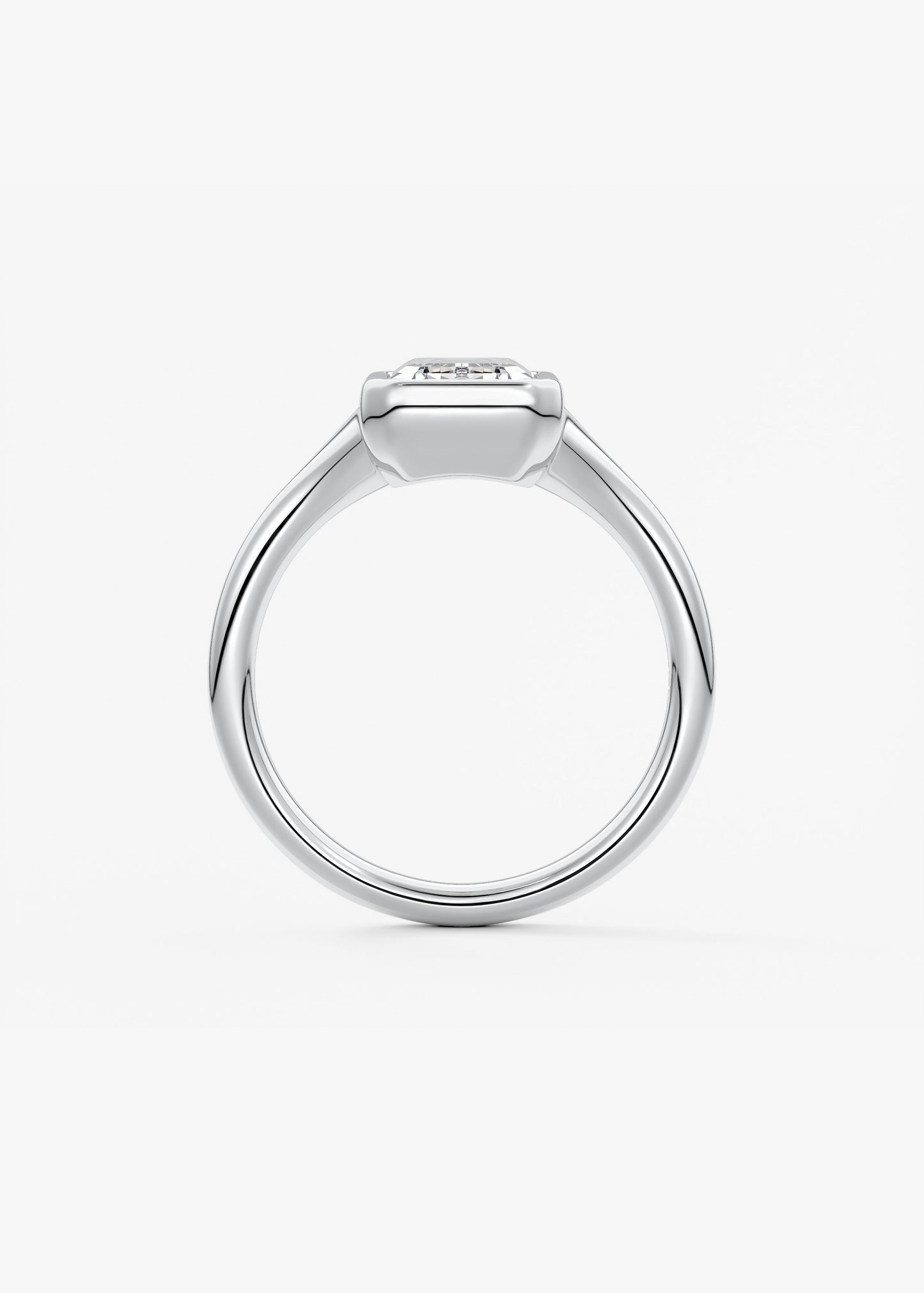 Oval Solitaire With Raised Basket Gallery Lab Grown Diamond Engagement Ring