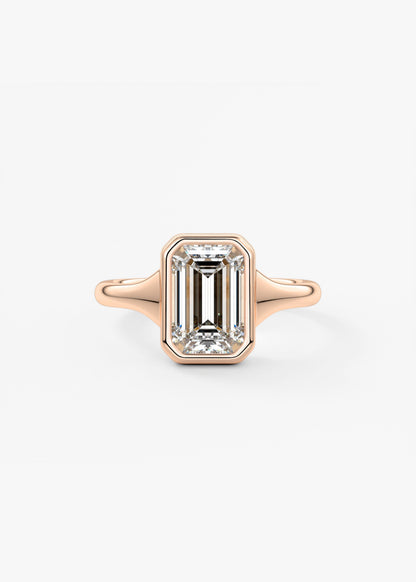 Oval Solitaire With Raised Basket Gallery Lab Grown Diamond Engagement Ring