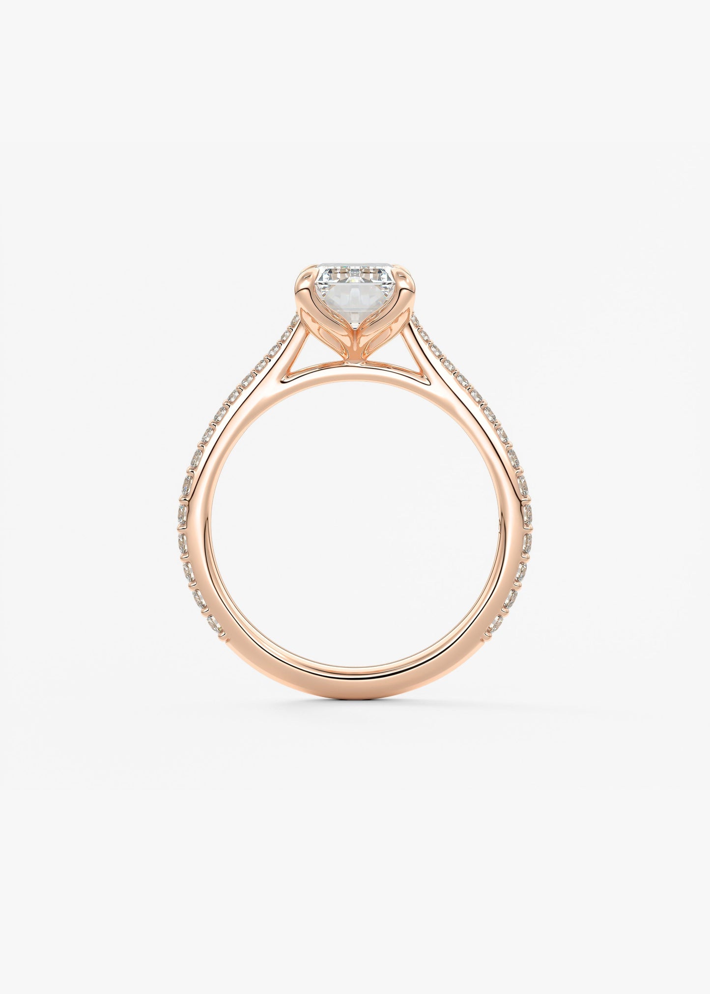 Oval Solitaire With Raised Basket Gallery Lab Grown Diamond Engagement Ring