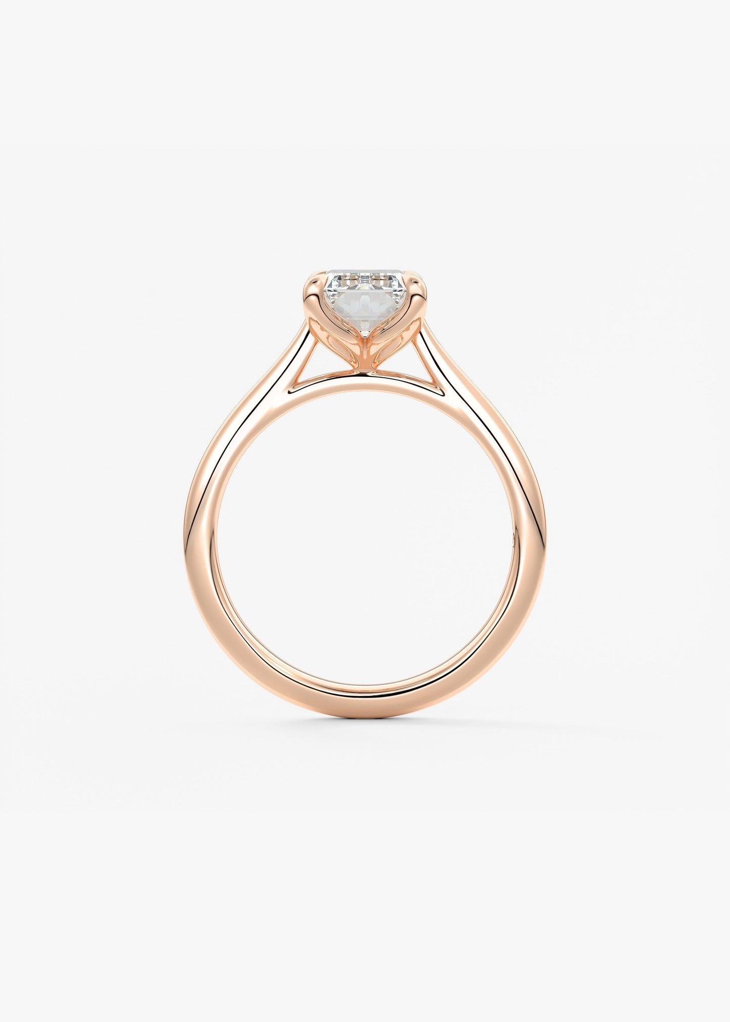 Oval Solitaire With Raised Basket Gallery Lab Grown Diamond Engagement Ring