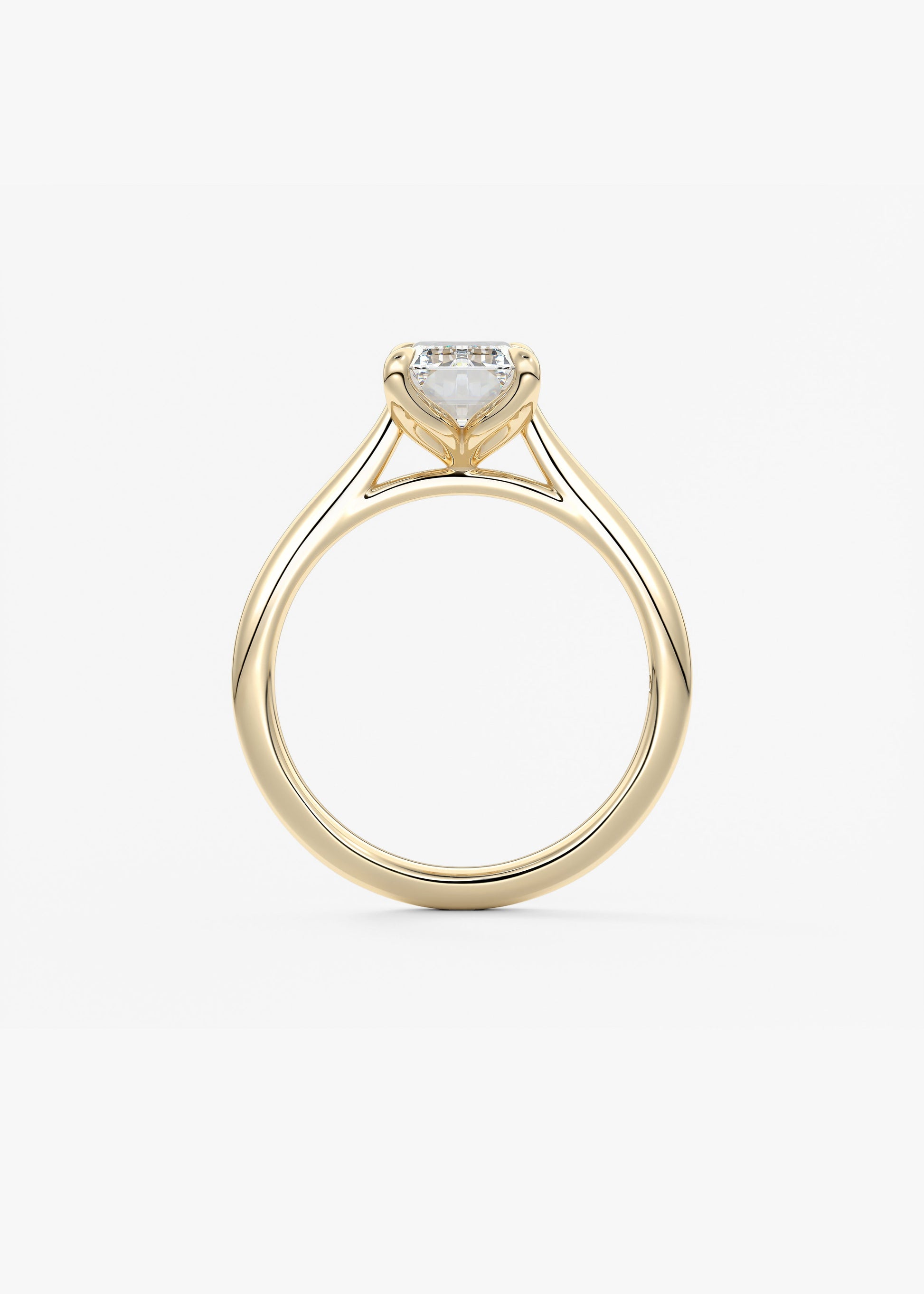 Oval Solitaire With Raised Basket Gallery Lab Grown Diamond Engagement Ring