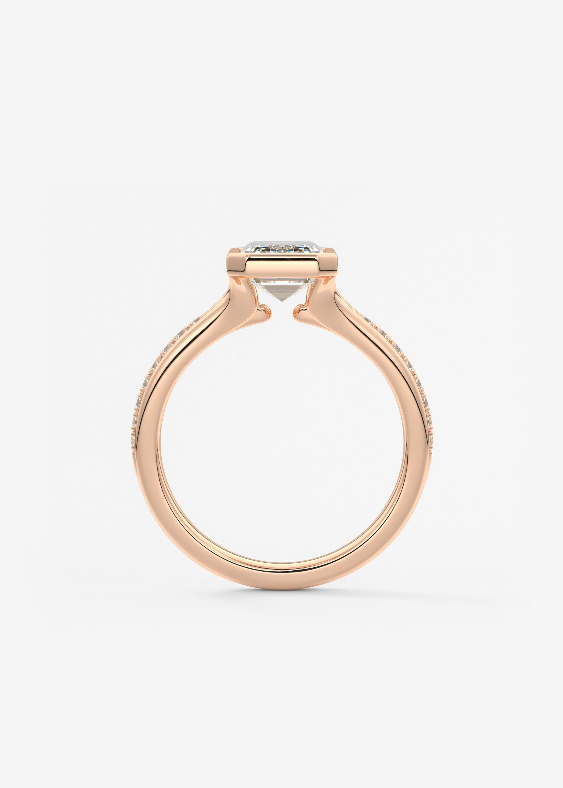 Oval Solitaire With Raised Basket Gallery Lab Grown Diamond Engagement Ring