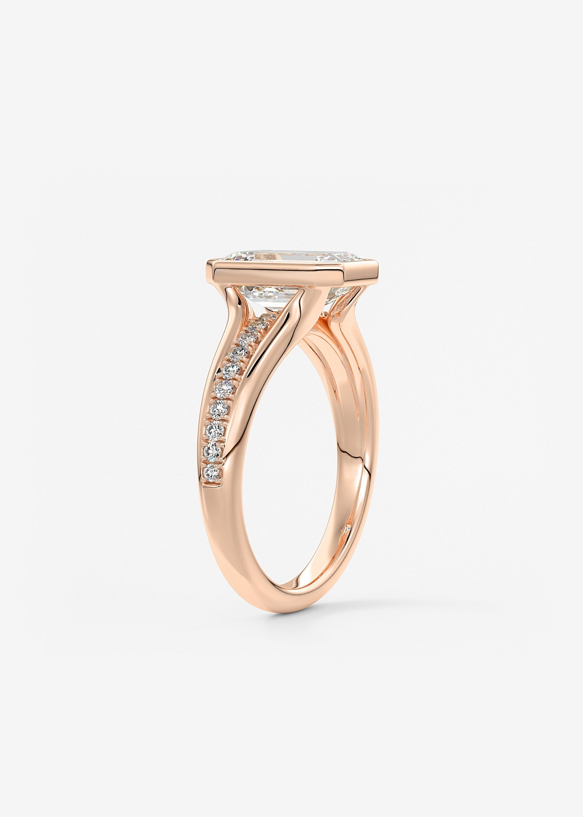 Oval Solitaire With Raised Basket Gallery Lab Grown Diamond Engagement Ring